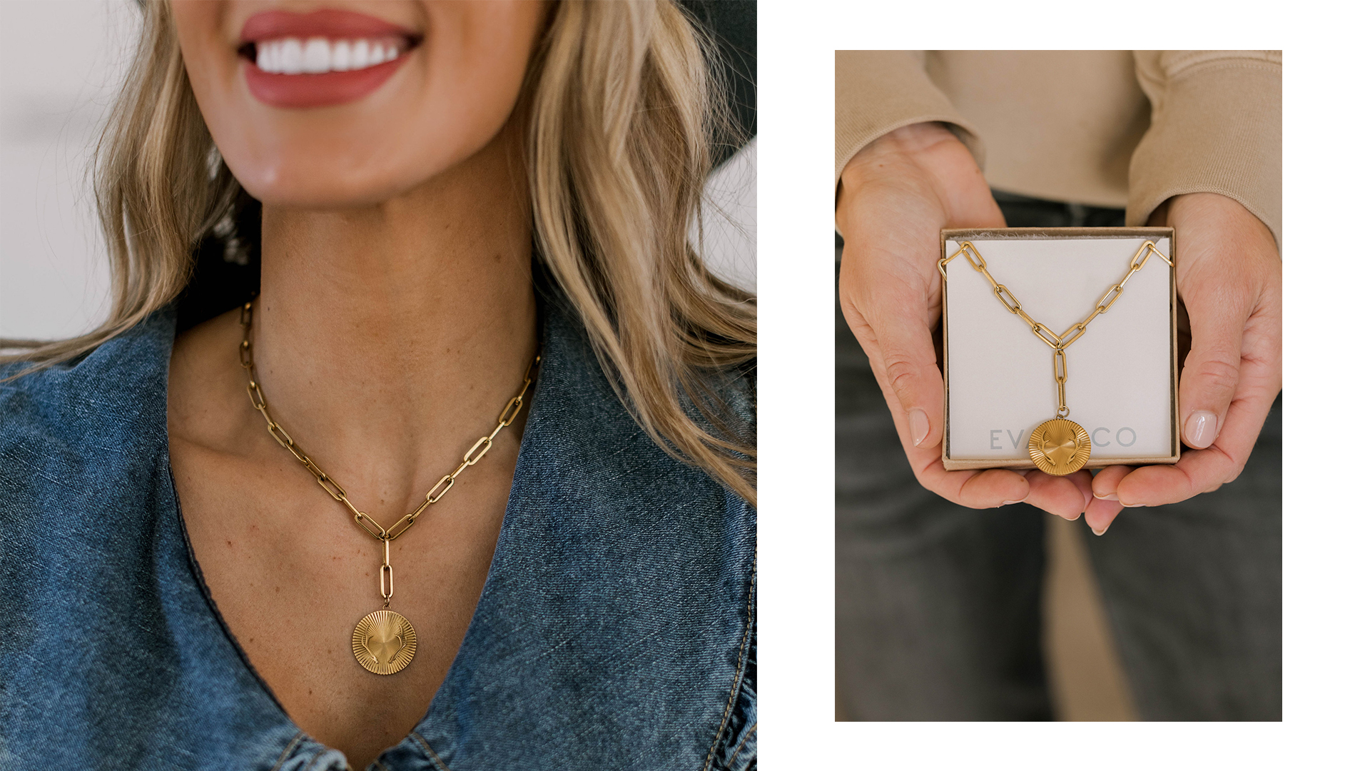 Eva Shockey Antler Drop Pendant Necklace