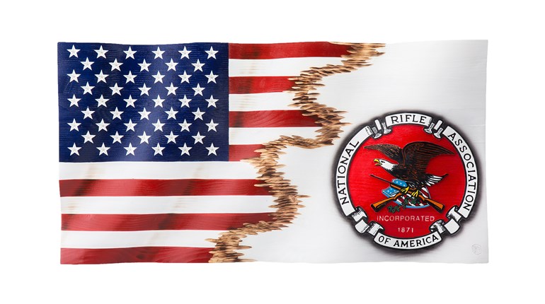 Waving Tribute Flag