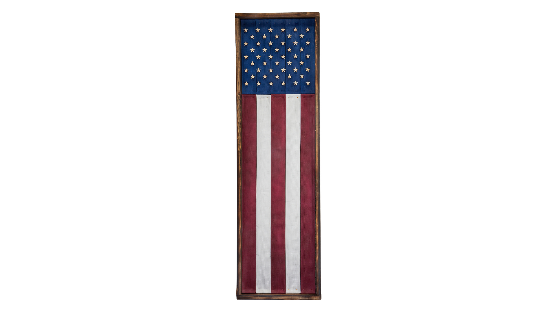 Fire Hose American Flag Display