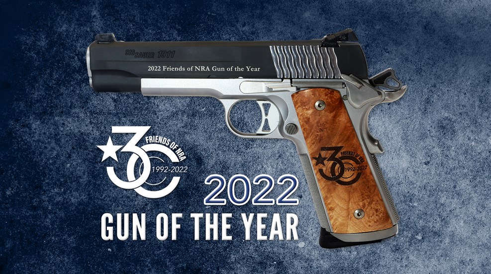 2022 Friends of NRA Gun of the Year Banner