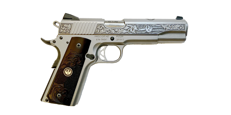 Ruger SR1911 75TH Anniversary SS Engraved Arms Makers Edition 9MM