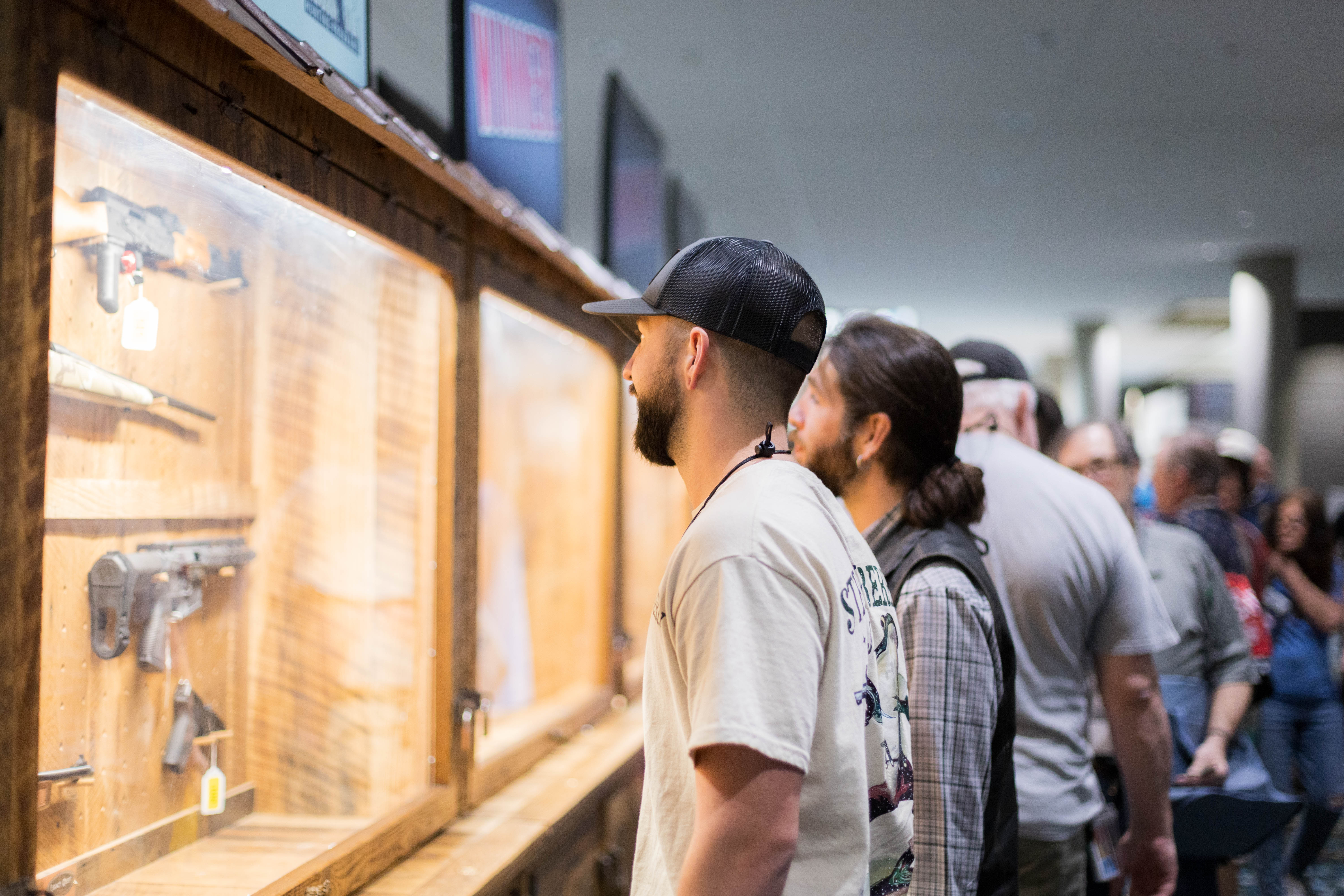Wall of Guns at the NRA Annual Meetings and Exhibits