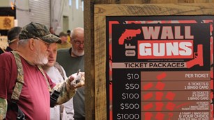 2022 Wall of Guns at the Great American Outdoor Show