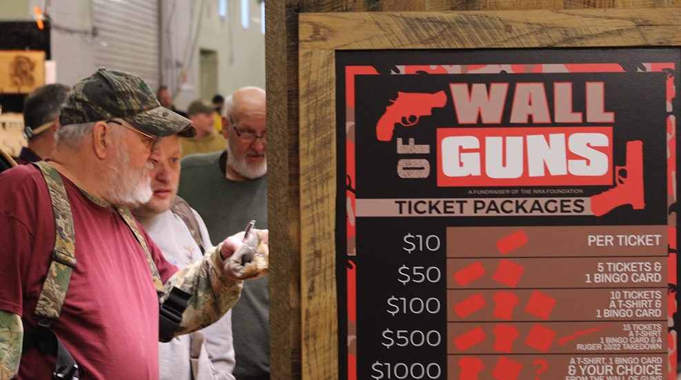 2022 Wall of Guns at the Great American Outdoor Show